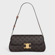 Celine Medium Lola Bag in Triomphe Canvas Brown